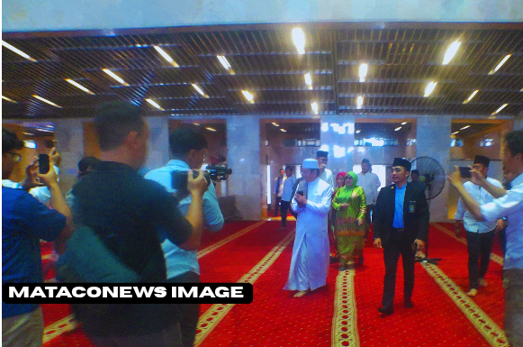Menteri Agama, Nasaruddin Umar, menghadiri Kegiatan Isra Mi'raj di Masjid Istiqlal, Jakarta. Foto: mataconews