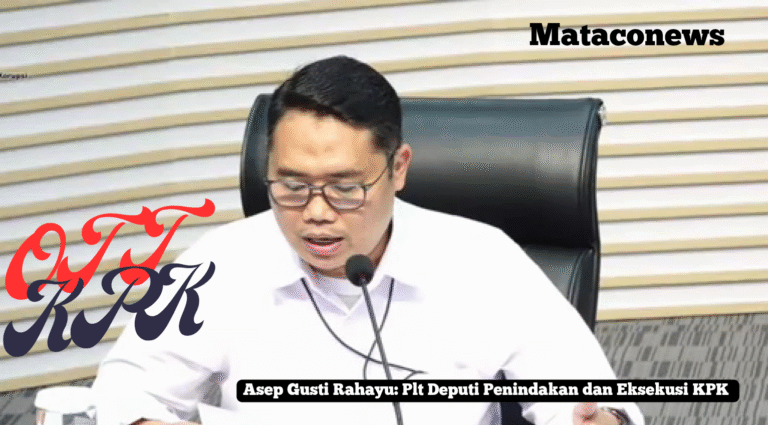 Plt Penindakan dan Eksekusi KPK, AGR, melakukan konferensi pers terkait OTT, Dirjend Bea dan Cukai, kepulauan Sumatera