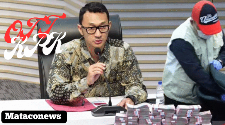 Lembaga Komisi Pemberantasan Korupsi, melakukan konferensi pers terkait OTT hakim di PN Depok.