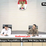 Deputi Penindakan KPK Rahayu memimpin konferensi pers terkait korupsi importasi Bea Cukai di Jakarta, 27 Februari 2026.