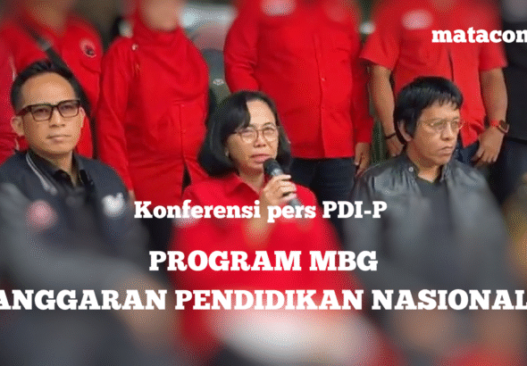 Suasana konferensi pers DPP PDI-P, Jakarta