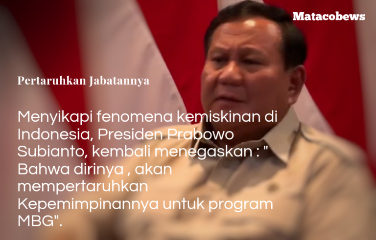 Presiden RI, Prabowo Subianto, akan tetap mempertahankan program MBG