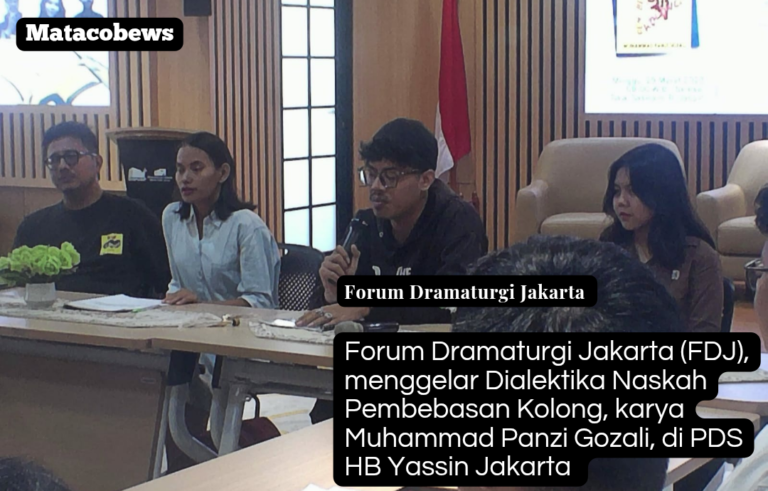 Forum Dramaturgi Jakarta, menggelar Dialektika Naskah Pembebasan Kolong, karya Muhammad Panzi Gozali