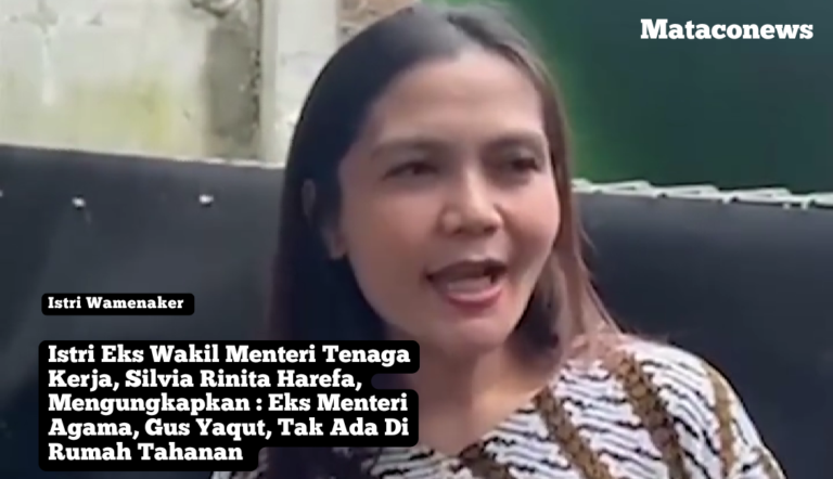 Istri eks Wakil Menteri Tenaga Kerja, Silvia RH, usai besuk suaminya, di Rutan KPK