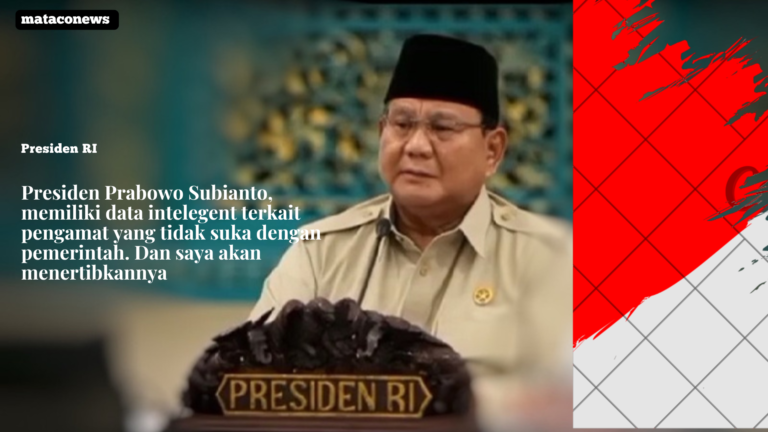 Presiden Prabowo Subianto, dihadapan para menteri kabinet merah putih, menyampaikan pesan politiknya, akan menertibkan Pengamat yang tidak suka dengan pemerintah.