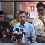 Mantan wakil presiden Jusuf Kalla, memberikan keterangan terkait ijazah Jokowi