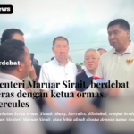 Menteri Kabinet Merah putih, Maruar Sirait, berdebat dengan Hercules