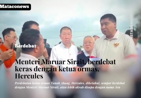 Menteri Kabinet Merah putih, Maruar Sirait, berdebat dengan Hercules