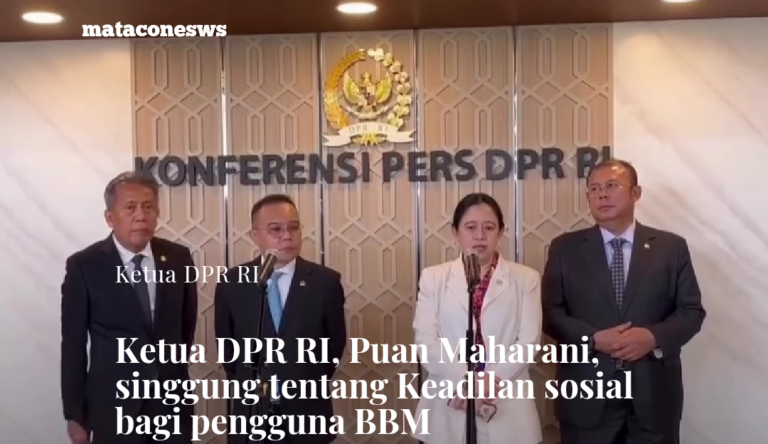 Ketua DPR RI, Puan Maharani, melakukan konferensi pers di gedung kura kura, DPR RI