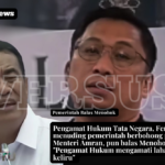 Pakar hukum tata negara, Ferry Amsari, menuding pemerintah melakukan pembohongan publik