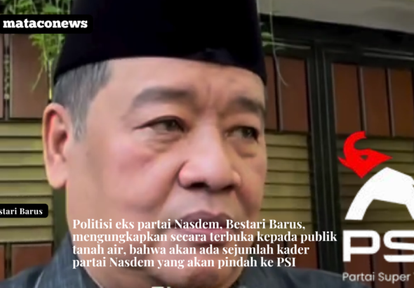 Eks politisi Nasdem, mengungkapkan, bahwa ada sejumlah kader partai Nasdem akan pindah ke PSI