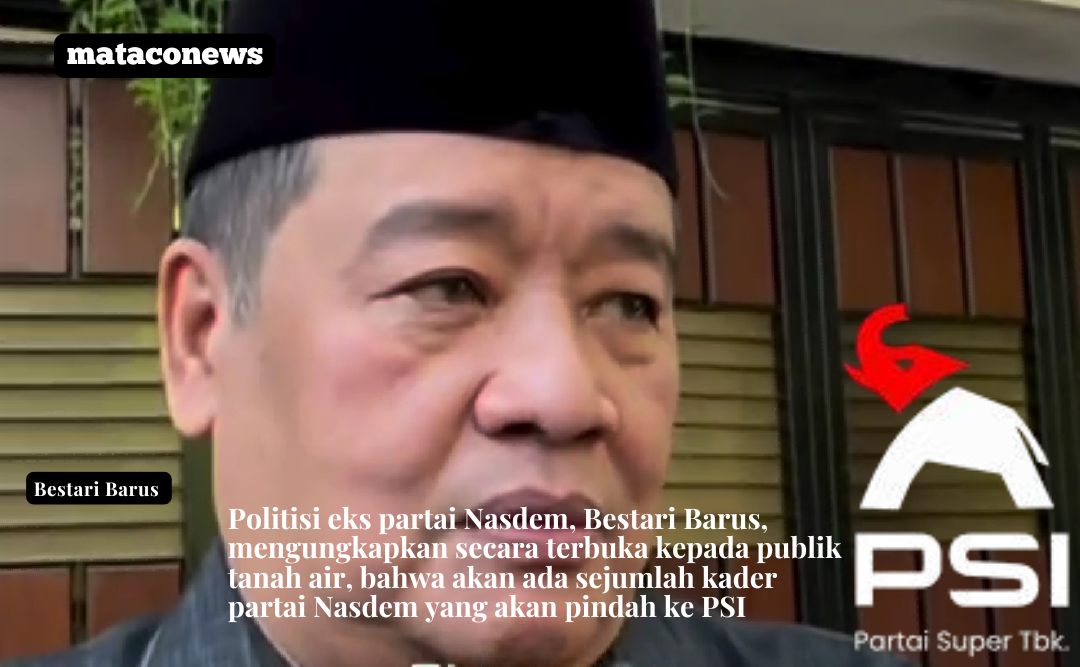 Eks politisi Nasdem, mengungkapkan, bahwa ada sejumlah kader partai Nasdem akan pindah ke PSI