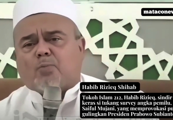 Habib Rizieq Shihab, sindir keras si tukang survey