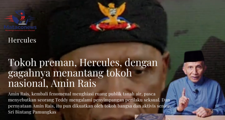 Ketua umum GRIB JAYA, Hercules, ingatkan keras amin Rais