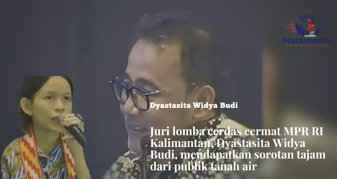 Salah seorang juri,l cerdas cermat MPR RI,menjadi perhatian publik tanah air