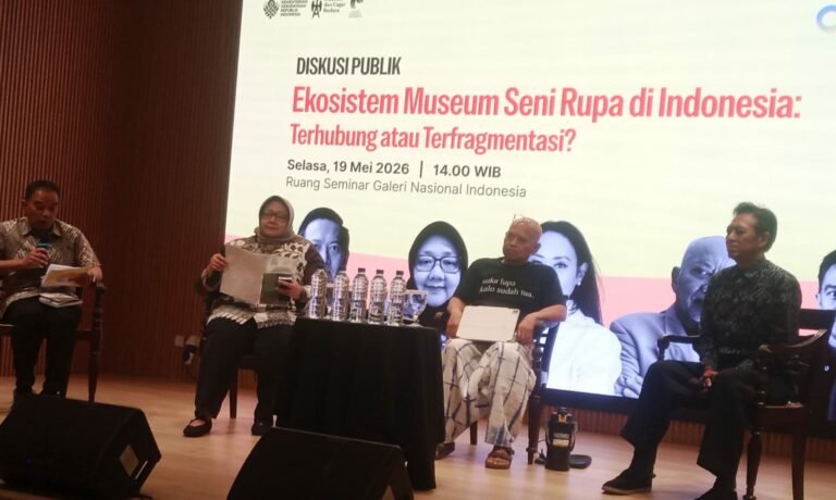 Para narasumber Diskusi Publik "Ekosistem Museum Seni Rupa Indonesia" di Gallery Nasional