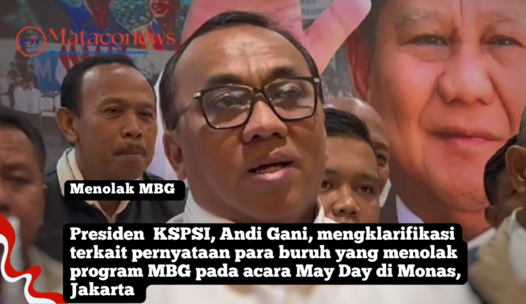 Presiden KSPSI, Andi Gani, mengklaim pernyataan anak buahnya yang menolak program MBG Presiden Prabowo Subianto