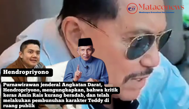Purnawirawan jenderal TNI AD, Hendropriyono, mengomentari pernyataan viral Amin Rais