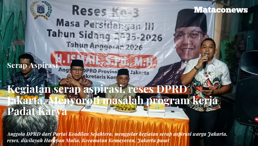 Kegiatan serap aspirasi warga Jakarta di wilayah RW 01, Harapan Mulia, Kemayoran, Jakarta pusat