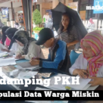 Pendataan penerima bantuan sosial di Kelurahan Harapan Mulia