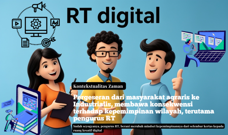Pengurus RT menuju era digital. Foto: Ilustrasi (mataconews)