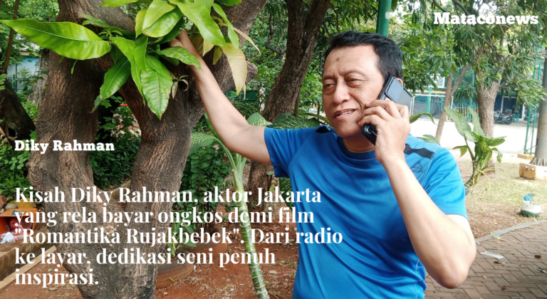Diky Rahman, pemeran Rohman, dalam film pendek "Romantika Rujakbebek"