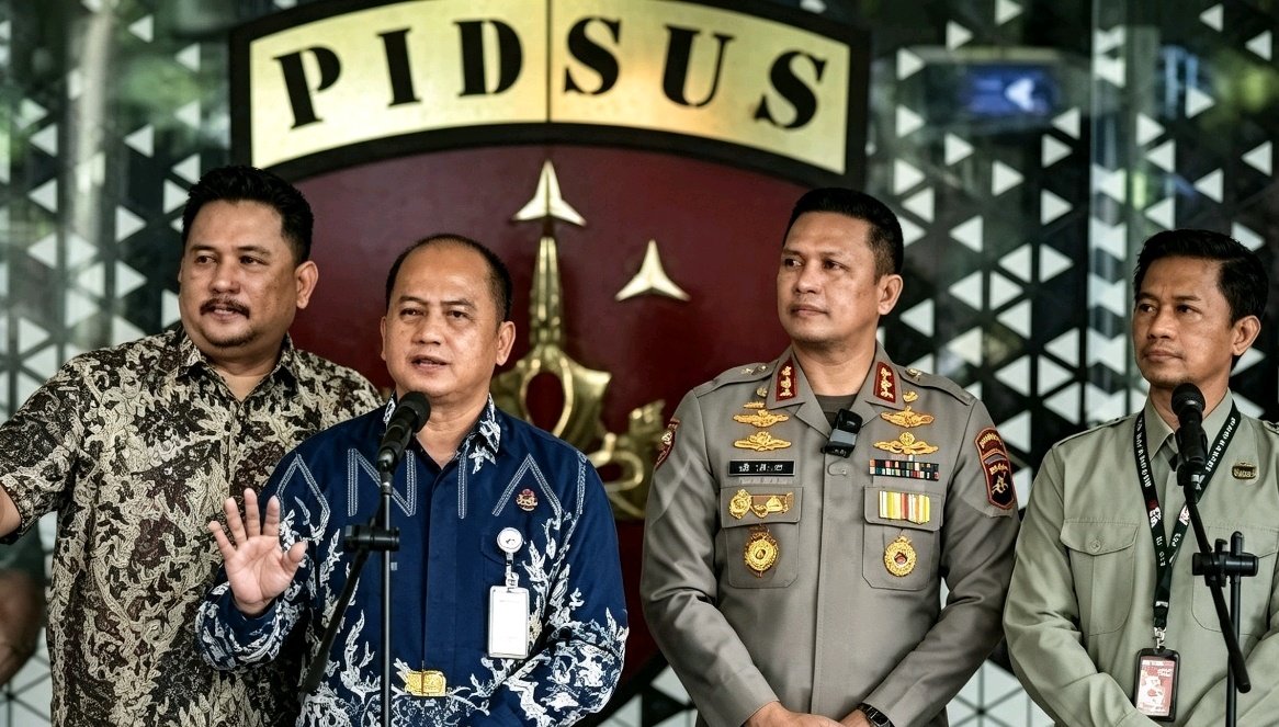 Konferensi pers kejaksaan agung